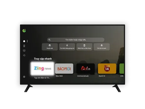 Giới thiệu trình duyệt TV của Cốc Cốc
